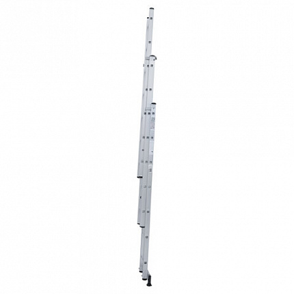 Лестница-трансформер 3-х секционная 3х7 ступеней, высота 4,5 м (3 секции по 1,9 м), нагрузка 150 кг, алюминий, НОВАЯ ВЫСОТА, 1230307