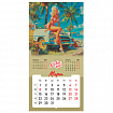 Календарь настенный перекидной 2027 г., BRAUBERG, 12 листов, 28,5х57 см, "Pin up", 118421