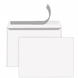 Конверты С4 (229х324 мм), отрывная лента, 80 г/м2, КОМПЛЕКТ 250 шт., внутренняя запечатка, STAFF, 118669