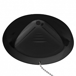 Ручка шариковая настольная BRAUBERG "Стенд-Пен Блэк 2", СИНЯЯ, цепочка, корпус черный, линия письма 0,5 мм, 141347