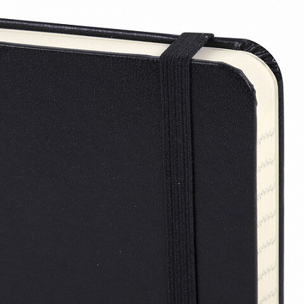 Блокнот МАЛЫЙ ФОРМАТ (93х142 мм) А6, BRAUBERG ULTRA, балакрон, 80 г/м2, 96 л., линия, черный, 113056