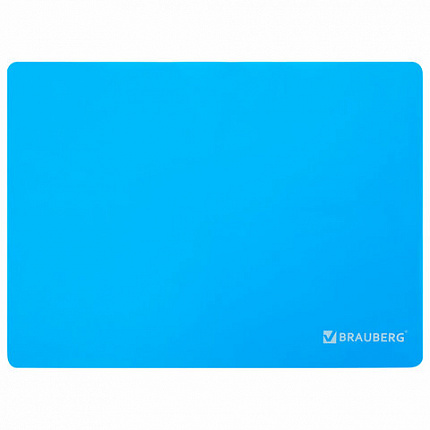 Настольное покрытие для труда и творческих занятий, силикон, BRAUBERG, голубая, 30х40 см, 272373
