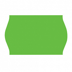 Этикет-лента 26х16 мм, волна, зеленая, комплект 5 рулонов по 800 шт., BRAUBERG, 123583