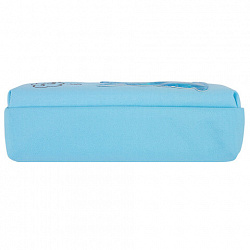 Пенал мягкий ЮНЛАНДИЯ, 2 отделения, полиэстер, "Bunny", голубой, 20х7х9 см, 228987