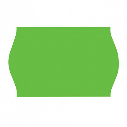 Этикет-лента 26х16 мм, волна, зеленая, комплект 5 рулонов по 800 шт., BRAUBERG, 123583