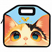 Папка-сумка ЮНЛАНДИЯ, 1 отделение, фетровые ручки, 34х30х11 см, "Cute catcher", 273379