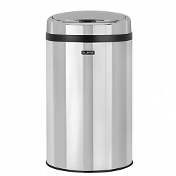 Ведро для мусора СЕНСОРНОЕ 30 л, нержавеющая сталь, зеркальная крышка, питание от 4-х батареек AA (не входят в комплект), LAIMA, 609329
