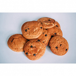 Печенье овсяное "Бок-о-бок" с шоколадными кусочками, гофрокороб 6 кг, ОРАНЖЕВОЕ СОЛНЦЕ, 51320144