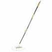 Швабра с отжимом и ведром 7л/5л, отжим центрифуга / рукоятка, 2 круглые насадки, крепление кольцо, бежевый, LAIMA, 607488
