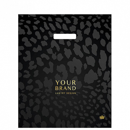 Пакет с вырубной ручкой ПВД, 45х38 см, "Премиальный", 60 мкм, н00228483