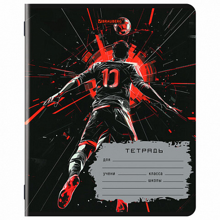 Тетрадь 18 л. BRAUBERG, клетка, обложка картон, MEN'S SPORT, 107294