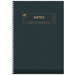 Тетрадь А4 96 л. STAFF "College" гребень, клетка, офсет №2 ЭКОНОМ, обложка картон, ОДНОТОННАЯ, 405618