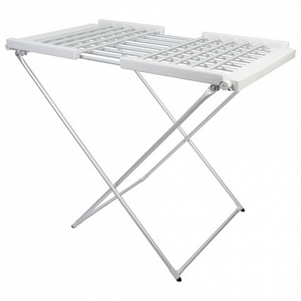 Сушилка для белья напольная, электрическая, раскладная, алюминиевая, три зоны сушки, нагрев 60 °С, LAIMA HOME, 700978