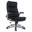 Кресло офисное BRABIX "Fregat EX-510", рециклированная кожа, черное, 530863