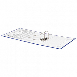 Папка-регистратор ОФИСМАГ с арочным механизмом, покрытие из ПВХ, 75 мм, синяя, 225749