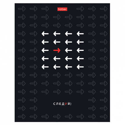 Тетрадь А5 48 л., HATBER скоба, клетка, выборочный лак, "Действуй!" (микс в спайке), 089188, 48Т5вмВ1