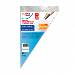 Мешок кондитерский одноразовый 20х30 см, размер M, КОМПЛЕКТ 100 штук, 35 мкм, LAIMA Home, 700702