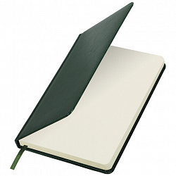 Ежедневник недатированный А5 138х213 мм BRAUBERG "Imperial" под кожу, 160 л., темно-зеленый, 111855