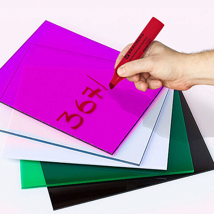 Маркер перманентный BRAUBERG "JUMBO", КРАСНЫЙ, ШИРОКАЯ ЛИНИЯ ПИСЬМА, скошенный наконечник, 3-10 мм, 151226