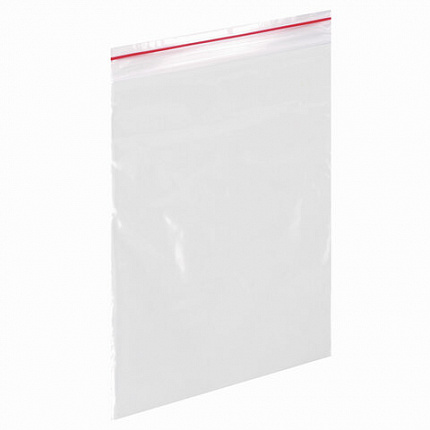 Пакеты с замком ZIP LOCK "зиплок", комплект 100 шт., 120х170 мм, ПВД, толщина 35 микрон, BRAUBERG, 606212