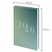Ежедневник датированный 2026 145х215 мм, А5, STAFF, ламинированная обложка, "2026", 117323