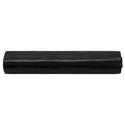 Мешки для мусора 60 л, черные, в рулоне 20 штук, сверхпрочные, ПВД 45 мкм, 50x70 см, LAIMA, 702654