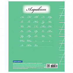 Тетрадь 12 л. BRAUBERG ЭКО "5-КА", косая линия, обложка картон 170 г/м2, ЗЕЛЕНАЯ, 104762