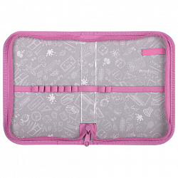 Пенал ПИФАГОР, 1 отделение, полиэстер, 19х13 см, "Leapfrog", 273472