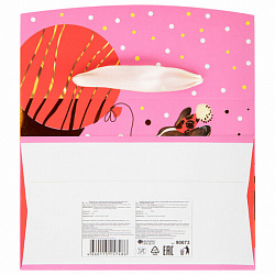 Пакет-коробка подарочный (1 штука) ассорти "Яркий"/ "Королевский Корги", 15х9х11 см, тиснение фольгой, ламинация, 90069, 90073, 90069