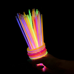 Светящиеся (неоновые) палочки, 50 штук + 2 в ПОДАРОК! в тубе, ассорти, ЗОЛОТАЯ СКАЗКА, 662597