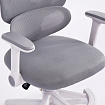 Кресло детское с подставкой для ног BRABIX KIDS "MG-220", сетка/ткань TW, серое, 533315
