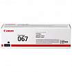 Картридж лазерный CANON (067BK) i-SENSYS LBP631Cw/LBP633Cdw, черный, ресурс 1350 стр., ОРИГИНАЛЬНЫЙ, 5102C002