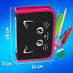 Пенал ПИФАГОР, 1 отделение, ламинированный картон, 19х11 см, "Dark kitten", 273467
