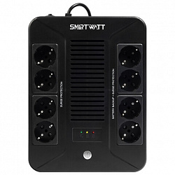 Источник бесперебойного питания SMARTWATT UPS SAFE PRO 1050, 1050 ВА (630 Вт), 8 розеток, 3703020270006