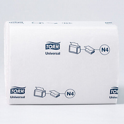 Салфетки Tellus/TORK (Система N4) Xpressnap Universal, 2-слойные, КОМПЛЕКТ 20 шт., 200 шт., белые, 10844