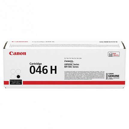 Картридж лазерный CANON (046HBK) i-SENSYS LBP653Cdw / 654Cx / MF732Cdw / 734Cdw, черный, ресурс 6300 страниц, оригинальный, 1254C002