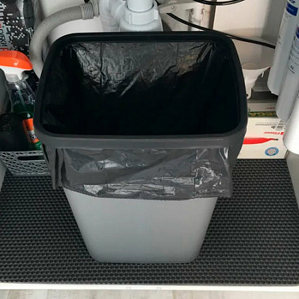 Коврик EVA / ЭВА универсальный 50х67см ячеистый (СОТЫ) применим для сушки посуды, кухни, ванной, прихожей, животных, цвет СЕРЫЙ LAIMA,608713