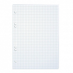 Сменный блок к тетради на кольцах, А5, 80 л., HATBER, "Белый", 011909, 80СБ5B1_02449