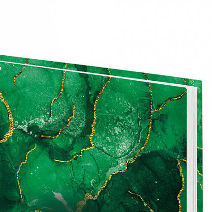 Ежедневник датированный 2026 145х215 мм, А5, STAFF, ламинированная обложка, "Green Marble", 117315