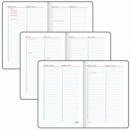 Ежедневник недатированный А5 148х218 мм GALANT "Ritter", под кожу, 160 л., коричневый, 114466