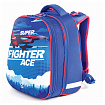 Ранец BRAUBERG EXTRA, 2 отделения, анатомическая спинка, дополнительный объем, для мальчиков, "Истребитель", 39х28х19 см, 227844