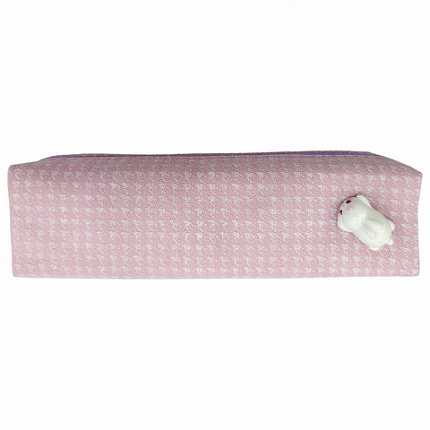 Пенал ЮНЛАНДИЯ ЮНИОР, 1 отделение, полиэстер, аппликация, "Rabbit", 20х6х4 см, 273805