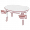 Стол детский трансформер 3 в 1 BRABIX KIDS CT-001, растущий, 2-8 лет, пластик, розовый, 533289