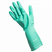 Перчатки МНОГОРАЗОВЫЕ латексные с ароматом АЛОЭ зеленые, хлопчатобумажное напыление, размер 7-8, M (средний), вес 58 г, КП, 139597