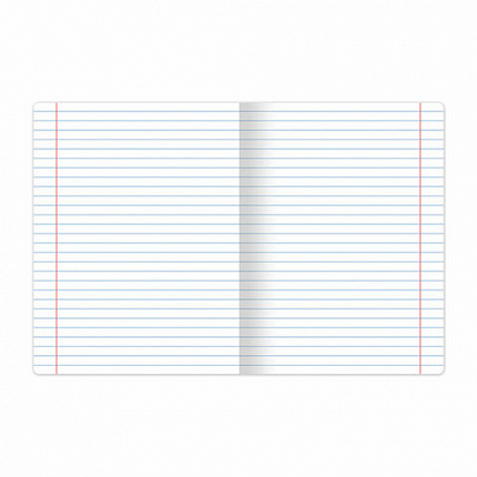 Тетрадь А5, 48 л., BRAUBERG, скоба, линия, обложка картон, В СЕТИ, 401898