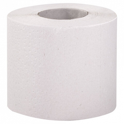 Бумага туалетная "МЯГКИЙ РУЛОНЧИК" белая, 51 метр, 100% целлюлоза, 1-слойная, LAIMA, 114737