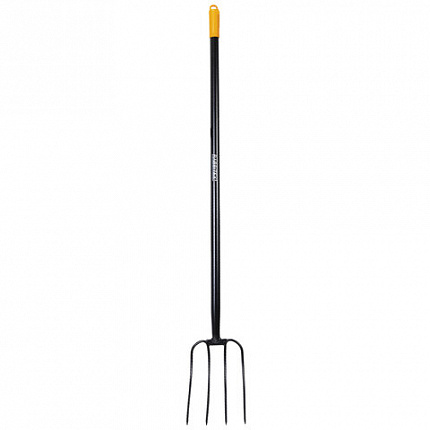 Вилы садовые цельнометаллические 22х30 см, ОБЩАЯ ДЛИНА 150 см, черенок сталь, RABBITEX (РАББИТЕКС) "LONG HANDLE", 700489