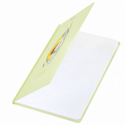 Блокнот с резинкой в клетку 96 л., А5, 145х203 мм, твердая обложка с фольгой, BRAUBERG, "Avocado", 113733