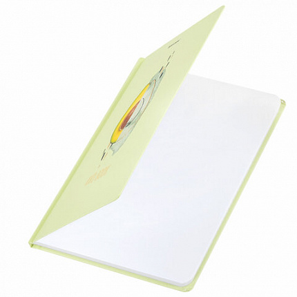 Блокнот с резинкой в клетку 96 л., А5 (145х203 мм), твердая обложка с фольгой, BRAUBERG, "Avocado", 113733