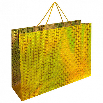Пакет подарочный (1 шт.) 53x16x38 см, "BIG SIZE", голография, ассорти 3 цвета, ЗОЛОТАЯ СКАЗКА, 609730